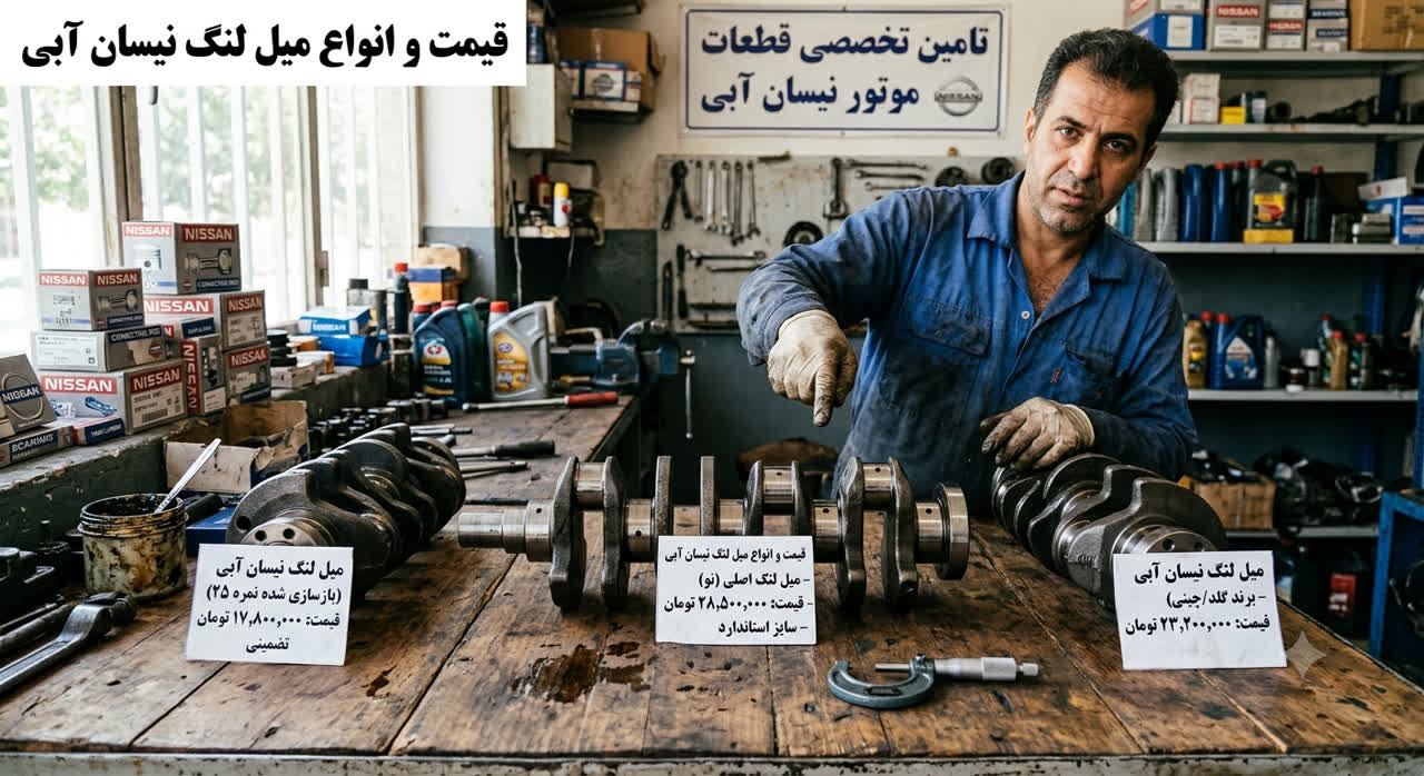 قیمت و انواع میل لنگ نیسان آبی 1 photo28305425457